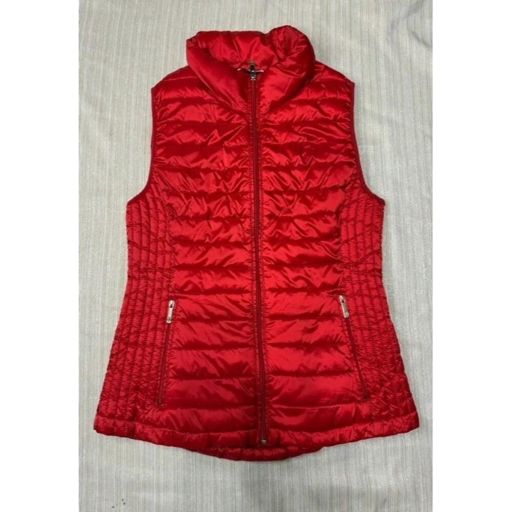 Tommy Hilfiger Red Packable Lightweight Puffer Vest Women’s Small